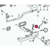 Porsche 944 944 968 924 924 dešinės pusės durų rankena Centrinis užraktas Jungiamasis elementas Strypas
