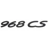 Porsche 968 Club Sport 968 CS Juodas Galinis Ženklelis Emblema Originali 9445591270070C