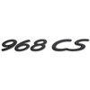 Porsche 968 Club Sport 968 CS Juodas Galinis Ženklelis Emblema Originali 9445591270070C