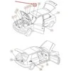 Porsche AUDI A3 8P oro pagalvės / vaikiško sėdynės piktograma lipdukas 3B0010219B NAUJAS ORIGINALUS