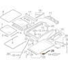PORSCHE CAYENNE 92A Stogo lango kabelio laikiklis 95856287010 NAUJAS ORIGINALUS