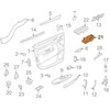 PORSCHE CAYENNE 9PA Priekinio Kairio Durų Langų Jungiklis 95561315602 NAUJAS ORIGINALUS