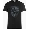 Porsche Tekstile Marškinėliai Crest Vyriški Juodi XXL Originalus WAP821XXL0K
