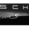 PORSCHE MACAN Galinė bagažinė Chrome S raidėmis emblema emblema originali 95B853675A