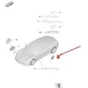 Porsche Taycan Y1 2020 2024 Galinės Kairės Durys Akmuo Apsaugos Plėvelė Originalus 9J1853823