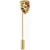 Porsche Herbas Smeigtukas Aukso Spalvos Auksinis Raudonas Originalus WAP0504200RASN