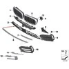 Bmw X6 F16 Priekinio Bamperio Centrinė Apatinė Atvira Grotelė Originalus 51117319768