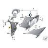 Priekinis Dešinysis Grillio Dangtelis BMW K47 S 1000 R 2016 2019 Originalus 46638560330