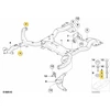 Priekinis Pogalvis Aparatinė Varžta BMW Mini R50 R53 R56 Originalus 31106774713