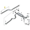 Priekinis vamzdis BMW F20 F21 F30 F31 Originalus 18308515038