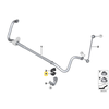 Priekinis Žemyn Stabilizatoriaus Stiklo Šakelė BMW F87 M2 F80 M3 F82 M4 Originalus 31352283967