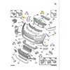 Psa Parts Citroen C4 II Picasso bamperio apdailos mazgas originalus 1610194180