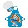 SMURFS Smurfai vaikams 2 dalių prijuostės rinkinys