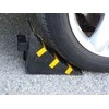 SNS SAFETY LTD Tvirtas guminis ratas užtvaras, Juodas Geltonas, 25x16x19 cm (2 vnt.)