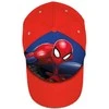 Spiderman Žmogus voras, kepurė su snapeliu, raudona