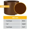 Thermoplast Tvoros juosta Basic 19cmx20.4m, ruda, Polipropilėnas 550 gr./m²