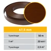 Thermoplast Tvoros juosta Classic 4,75cmx50m, ruda, Polipropilėnas 790 gr./m²