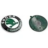 Tikras atlasinis juodas melanžas SKODA emblema 3U0853621BMEL