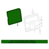 TOYOTA 07-14 FJ Cruiser galinių durelių sandariklis, orlaidė, originali 6788135051