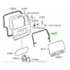 Toyota 4Runner 2003 2009 Galinio Durų Stiklo Apatinės Dėžės Hermetizacija Originalus 6827535020