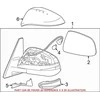 Toyota 4Runner 2013 2022 Išorinio Veidrodžio Uždangos Originalus 8791542160C4