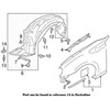 "Toyota 86 Scion" priekinio sparno kairės pusės įdėklas originalus SU00306094
