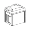 Toyota Camry 2012-2017 Toyota 2880028100 transporto priemonės akumuliatorius