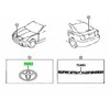 Toyota Celica 2000 2003 Priekinis Radiatoriaus Grile Emblema Originalus 7531120540
