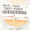 Toyota LEXUS IS XE10 Galinės bagažinės dangčio ženklo emblema 7543153020 75431-53020 NAUJA ORIGINALI
