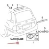 Toyota LEXUS LX J100 Galinės emblemos pavadinimo plokštelė ženklelis 7547360070 NAUJA ORIGINALI