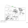 Toyota RAV4 2016 2018 Išorinio Veidrodžio Uždanga Originalus 8794548040C2