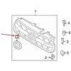TOYOTA RAV4 XA20 Priekinis Radiatoriaus Grotelės Emblema 7531135200 NAUJA ORIGINALI