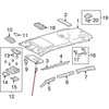 TOYOTA RAV4 XA30 Dešinysis saulės skydelis 7431042452B2 NAUJAS ORIGINALUS