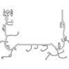 Toyota Sequoia 2023-2024 Toyota variklio skydo laidų rinkinys