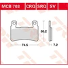 TRW MCB703SV stabdžių kaladėlės HONDA CB CBR VTR