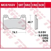 TRW MCB755SV STABDŽIŲ KALADĖLĖS HONDA CB CBR