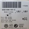 VAG 1 Stabdžių Trinkelių Rinkinys Diskiniams Stabdžiams Volkswagen Polo Skoda Fabia Originalus 6N0698151C