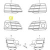 VAG 4Naujas originalus Audi SQ5 17-18 priekinis bamperis apatinis groteles dešinė juoda 80A807680PRU6