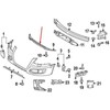 Vag A3 8P 2008 2013 Priekinio Bamperio Apsauga Originalus 8P0807233A