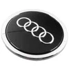 Akumuliatorius VAG "Audi" 21 colio lengvojo lydinio ratlankio centrinė stebulė juoda blizgi kepurė originali 8T0601170AAX1