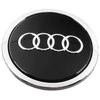 Akumuliatorius VAG "Audi" 21 colio lengvojo lydinio ratlankio centrinė stebulė juoda blizgi kepurė originali 8T0601170AAX1