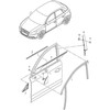 VAG AUDI A1 priekinių durelių kampų apdailos dangtelis blizgiai juodas kairėje N/S originalus 8X4837637E