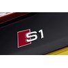 VAG AUDI A1 S1 2015-2018 Galinė bagažinės dalis S1 chromuotas ženkliukas su emblema 8X08537352ZZ originalus
