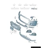 VAG „AUDI A1 Sportback GBA“ priekinio buferio kairysis spoileris, originalus, 82A807061AGRU