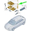 VAG AUDI A3 8P Vidaus Lubų Apšvietimo Lempa 8P0947135D6PS NAUJA ORIGINALI