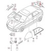 VAG Audi A3 8PA Galinis Stiklas 8P4845501CNVB 8P4845501C NVB NAUJAS ORIGINALUS 2013