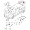 VAG Audi A3 8PA Galinis Stiklas 8P4845501CNVB 8P4845501C NVB NAUJAS ORIGINALUS 2013