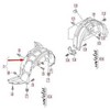 VAG Audi A3 8PA Priekinis kairės pusės sparno įdėklas Splash Shield originalus 8V5821171