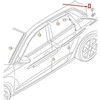 VAG AUDI A3 8V Galinės Dešinės Ketvirtinės Langų Apdailos 8V5853346CT94 NAUJA ORIGINALI