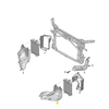 VAG Audi A3 8V kairės pusės oro kanalo vadovas originalus 8V0121673B